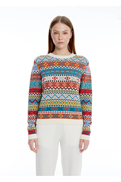 Knitss Faır Isle Desen Merino Yün Karışımlı Triko