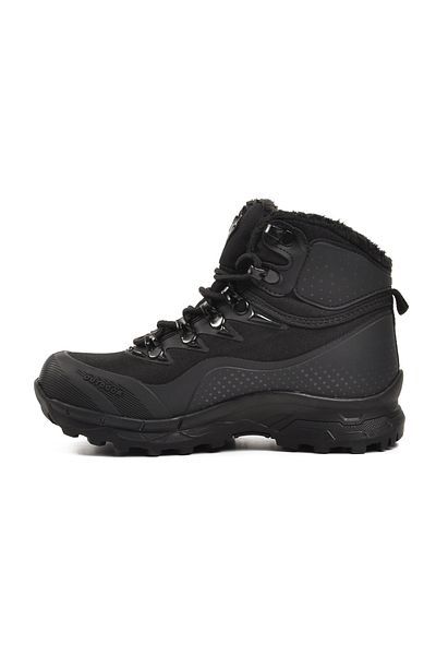 WALKWAY Black-Black Kids Outdoor Boots
