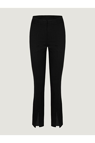 RİVUS Paçası Yırtmaç Detaylı Skinny Pantolon - Siyah