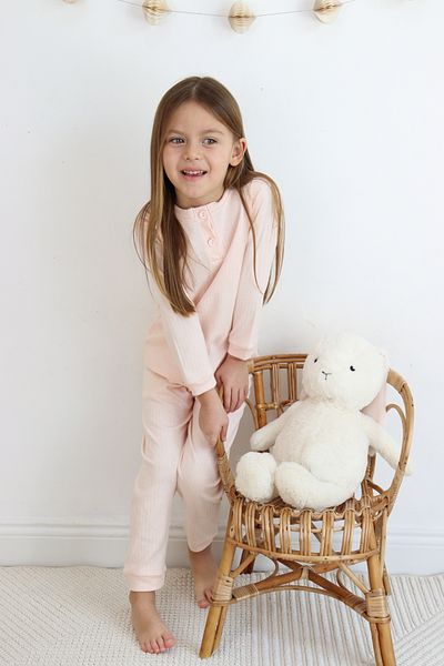 Harika KIDS Set de pijamale din bumbac de grosime medie din țesătură interlock pentru fete