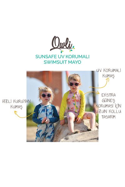 Owli Μαγιό Sunsafe UV Protection Μαγιό Manta Ray