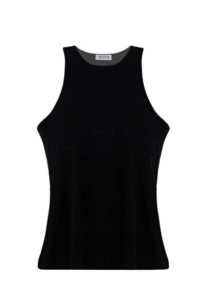 RİVUS Halter Neck Undershirt - Black