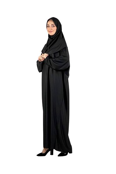 Modish Group Elegant Prayer Dress and Turban - Rosary and Shawl Set, Muslim Abaya Clothes