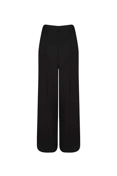 RİVUS Pleated Draped Knitted Trousers - Black