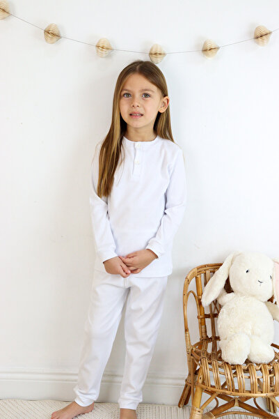 Harika KIDS Set de pijamale din bumbac de grosime medie din țesătură interlock pentru fete