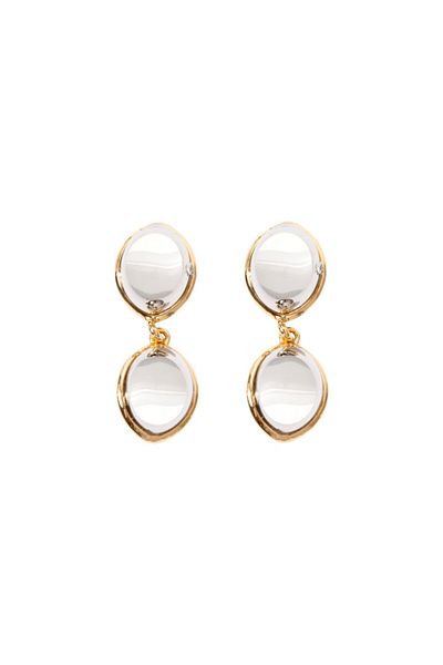 RİVUS Ring Ball Dangle Earrings - Silver/Gold