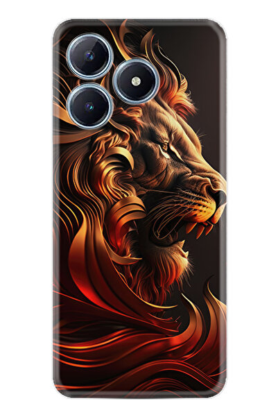 realme C61 Kılıf Boutique Baskılı Resimli Süper Arslan Pcode -072