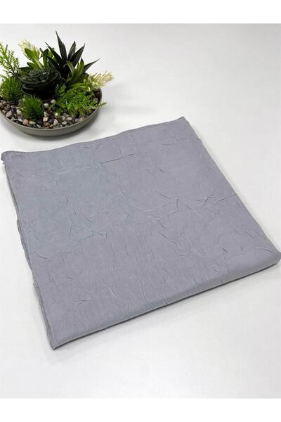 Sultan Eşarp Bamboo Crochet Scarf - Sebke71 - Gray