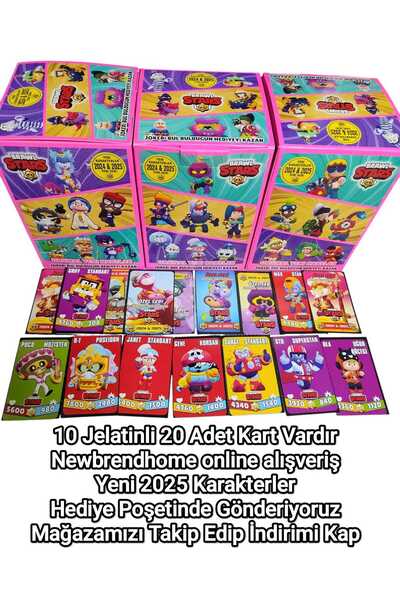 Emrah Gültekin سلسلة جديدة لعام 2025 من الشخصيات Brawl Stars (10 جيلاتين 20 ب...