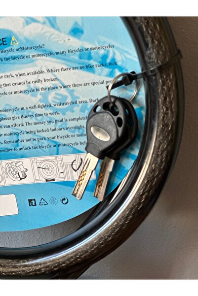 RS2 MOTOSİKLET KİLİDİ 25MM KALINLIK 150CM UZUNLUK HALAT