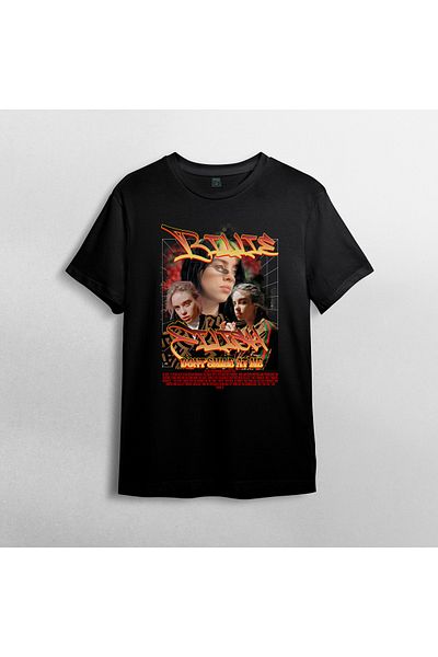 Pixxa Μπλουζάκι Billie Eilish Crew Neck 100% βαμβακερό - Μοντέλο 2