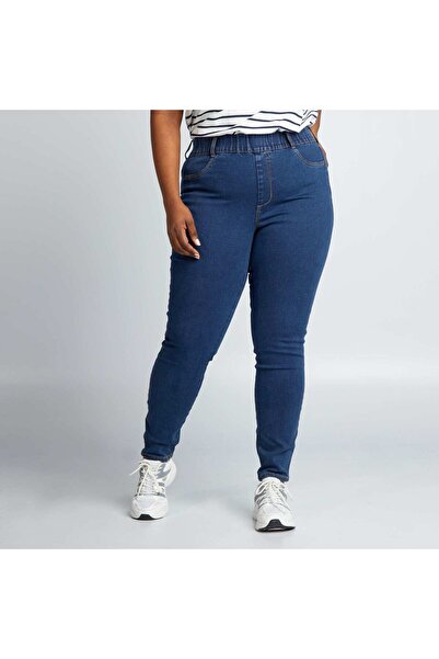 KIABI Regular-fit stretch high-waist jeggings BLUE