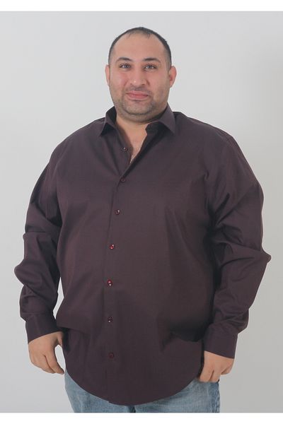 rood Cămașă pentru bărbați de mărime mare