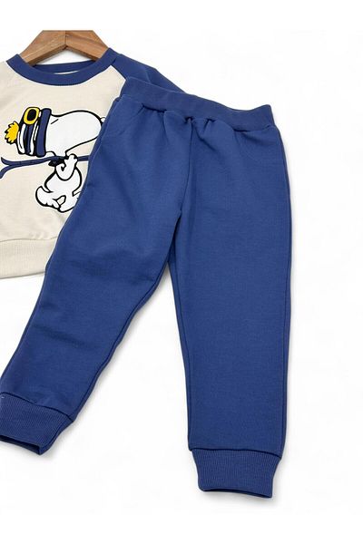 VOY KİDS Set de trening sezonier Snoopy pentru băiat de 2-5 ani - decolteu