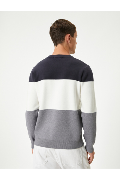 Koton Pulover cu guler rotund Tricoturi colorate cu mânecă lungă