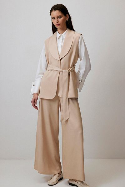 Touché Privé Satin Vest and Trousers Set
