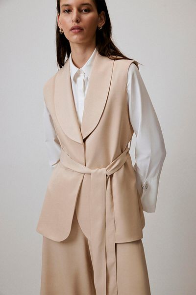 Touché Privé Satin Vest and Trousers Set