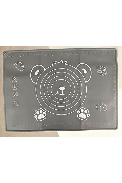 Ulus Home 50X70 Yıkanabilir Kalın Silikon Hamur Açma Matı GRİ