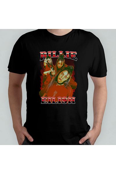 Pixxa Μπλουζάκι Billie Eilish Crew Neck 100% βαμβακερό - Μοντέλο 1