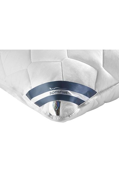 Homelux Perna Super +, 70x70 cm, material husa 100% bumbac, umplutura poliester hipoalergenic, alb