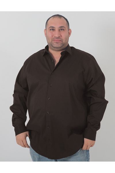 rood Голям размер мъжка риза