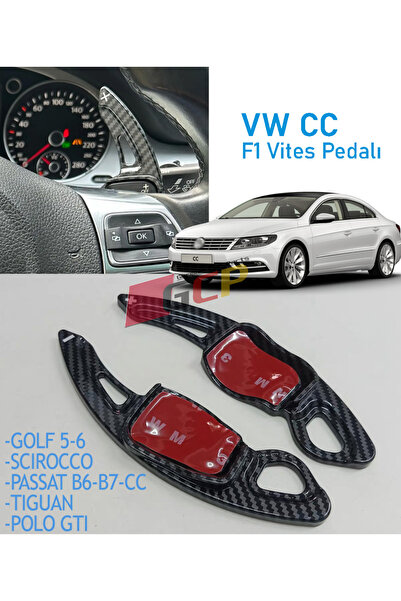 GCP German Car Parts VW CC Direksiyon F1 Vites Pedalı - VW Aksesuar Karbon Vi...