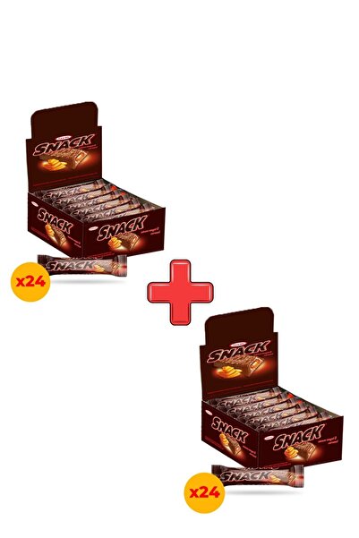 TAYAŞ Snack Sütlü Karamelli Nuga Bar 20 Gr X 24 Adet Kutulu 2'li Paket