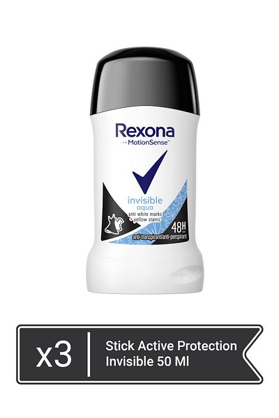 Rexona MotionSense Invisible Aqua 40ml  x 3 pieces