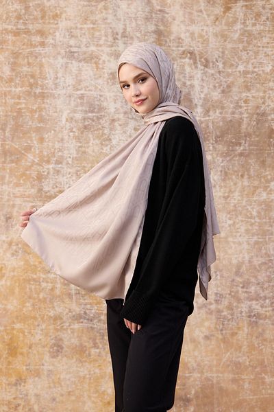 İpekhan Active Silky Jacquard Mink Shawl - Φθινόπωρο Χειμώνας 9020-28