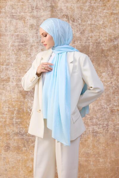 İpekhan Fall Winter İpeksi Jakar Şal Bebe Mavi 9020-15
