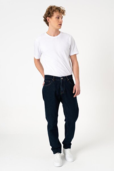 BLAYF بنطال جينز بنما ماربل، مقاس مريح، خصر عادي، أرجل قابلة للانكماش، 100% ق...