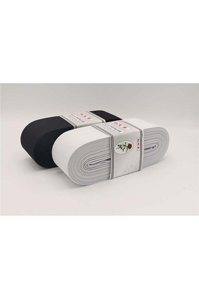öz-iş Argintiu Colorat Trandafir Alb Elastic pentru picioare - 8 Cm, 10 mt