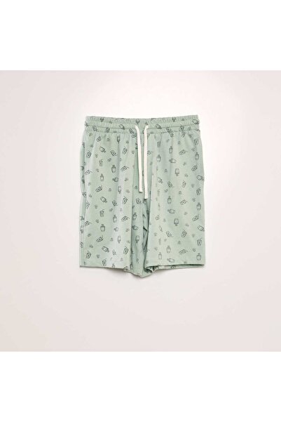 KIABI Pack of 2 pairs of jersey shorts GREEN