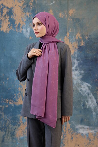 İpekhan Fall Winter İpeksi Jakar Şal Leylak 9018-19