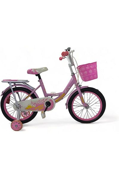 ALBADER Freestyle Kids Bike 16 Inch Bicycle for Girls Modern Design, Ages 7-10 Years