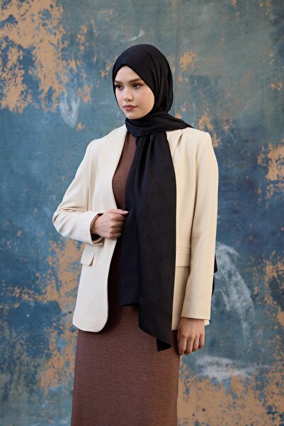 İpekhan Φθινοπωρινό Χειμώνα Μεταξένιο Ζακάρ Σάλι Μαύρο 9018-06