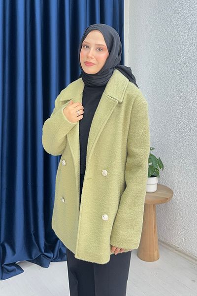 lurex moda Jachetă oversize căptușită cu ștampilă