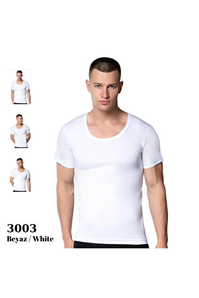 Generic Brand 6 Pack Silver 3003 Men's Combed Cotton Crew Neck Undershirt