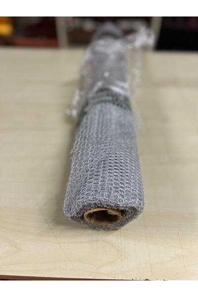 Gümüş 10 Metre Simli Tergal