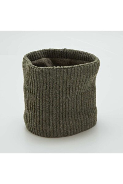 KIABI وشاح محبوك باللون الكاكي