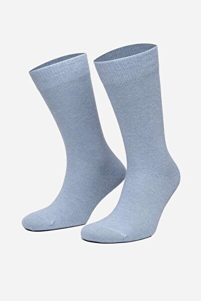 Mısırlı Mısırlı Erkek Koyun Yünü Tekli Mavi Soket Çorap M 65003 M