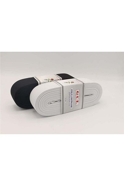 öz-iş Trunchi de țesut dur de culoare alb argintiu trandafir cu elastic - 5 cm, 10 mt