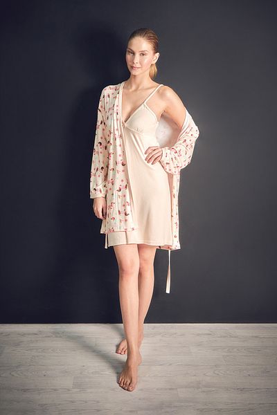 Fulla Moda Set cămașă de noapte din 2 piese cu model câine