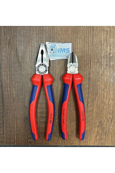 Knipex 200 Mm Pense 180 Mm Yan Keski Seti Made In Germany Nms Hırdavat