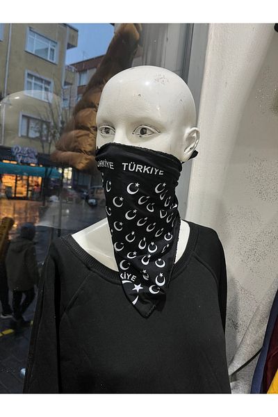 couis Λεπτομερής μπαντάνα με κασκόλ Türkiye Moon Star
