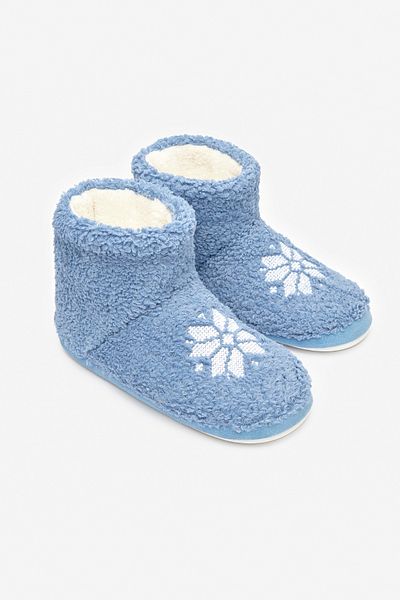 Penti Snowflake Blue Home Stiefel