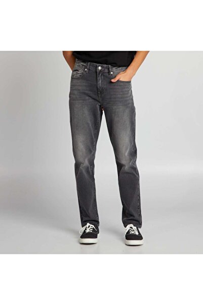 KIABI بنطلون جينز ضيق بخمسة جيوب باللون الرمادي