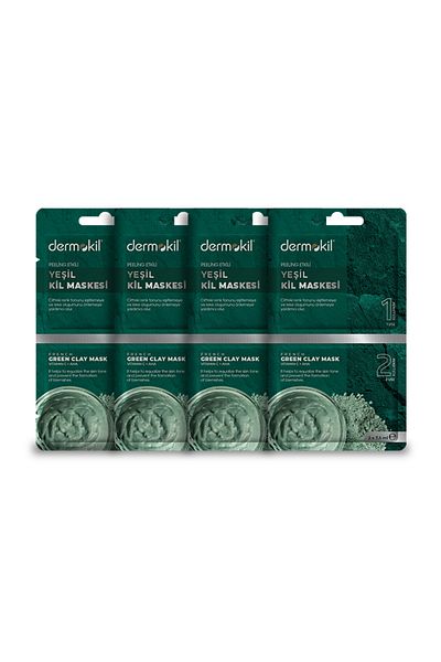 Dermokil Dermokil Peeling Effected Green Clay Mask*Set of 4