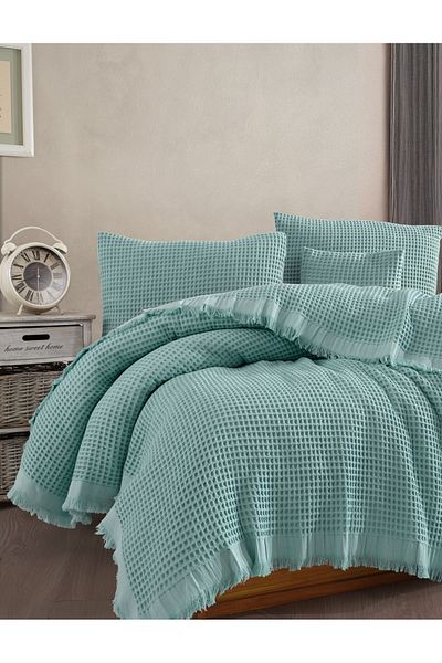 luxtex Double 100% Cotton Waffle Pique, Multi-Purpose Bedspread