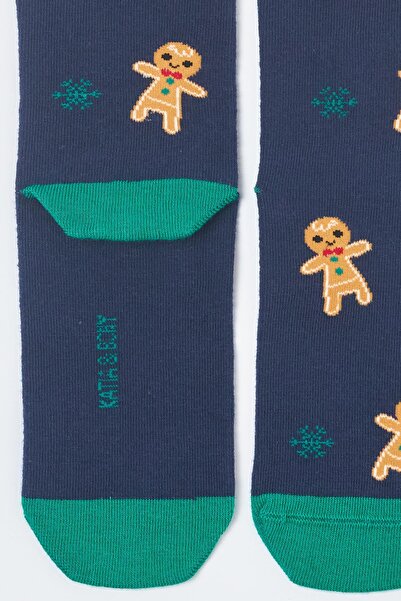 Katia&Bony Erkek Ginger Breadman Soket Çorap Lacivert